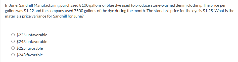In June, Sandhill Manufacturing purchased 8100