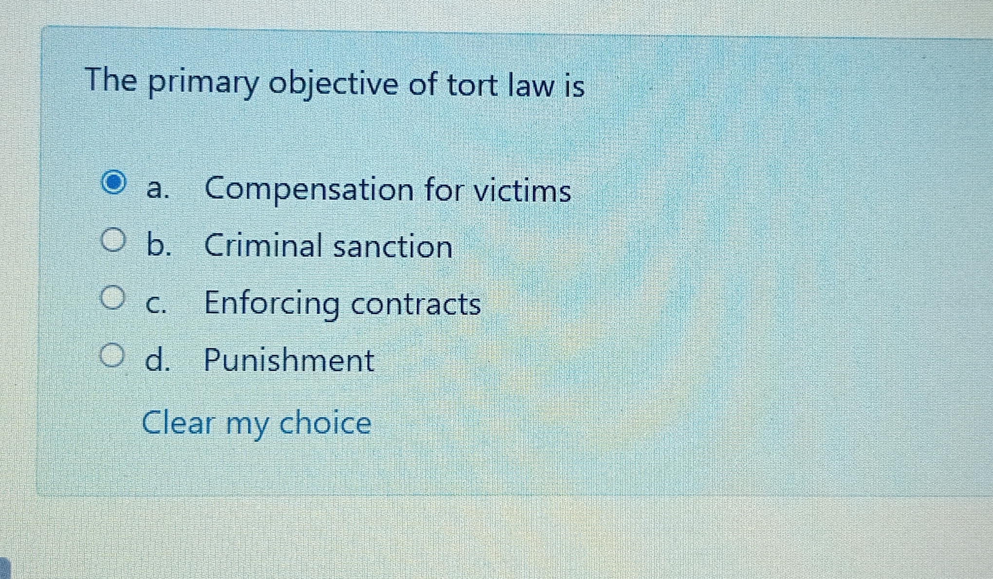 Is the answer correct The primary objective of