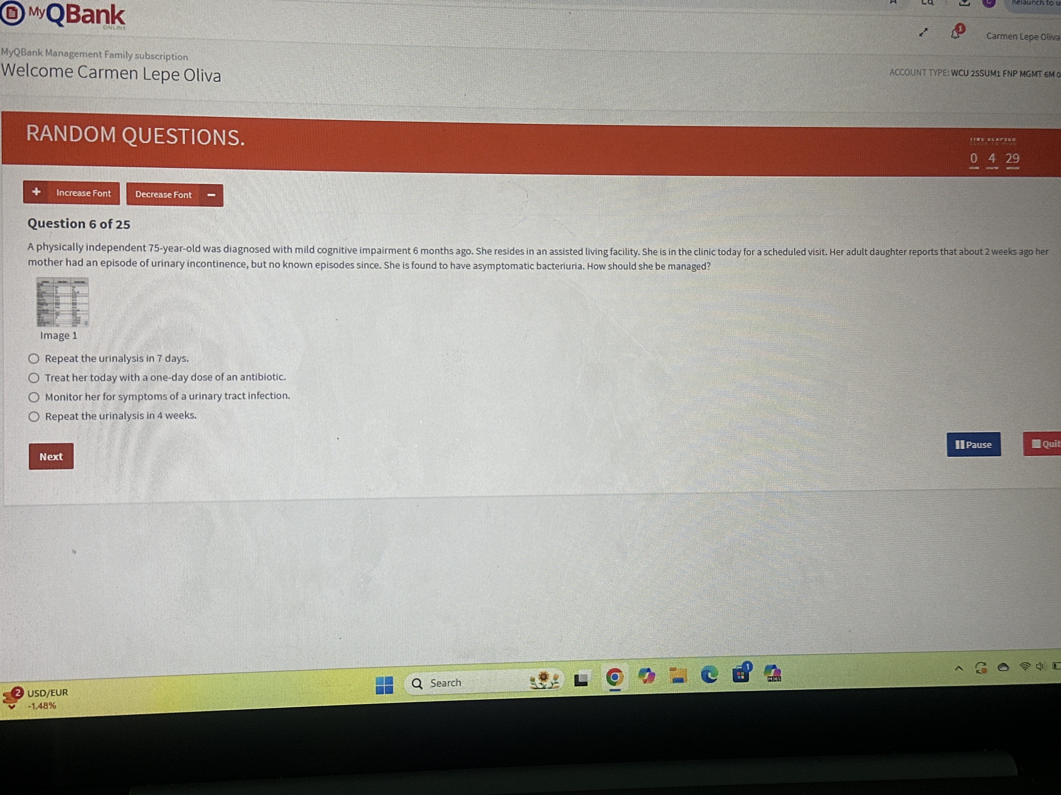 only MyQBank Carmen Lepe Oliv MyQBank M agement