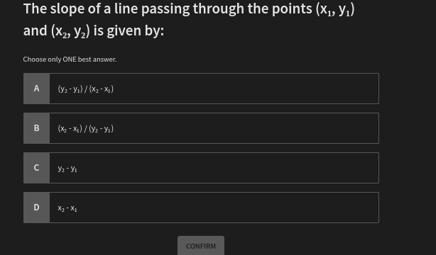how to solve The slope of a line passing through