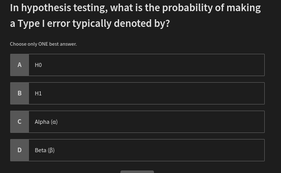 how to solve In hypothesis testing, what is the