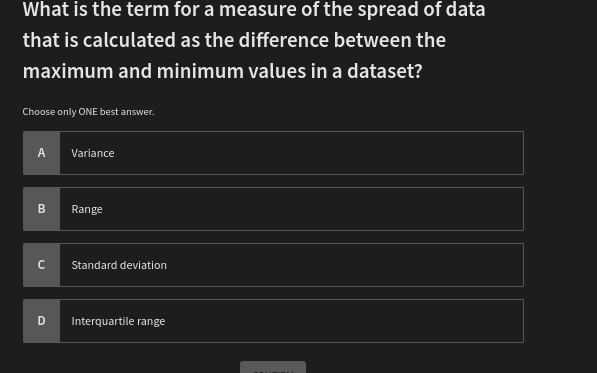 how to solve What is the term for a measure of