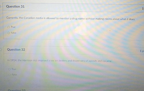 a Question 31 Currently, the Canadian media is