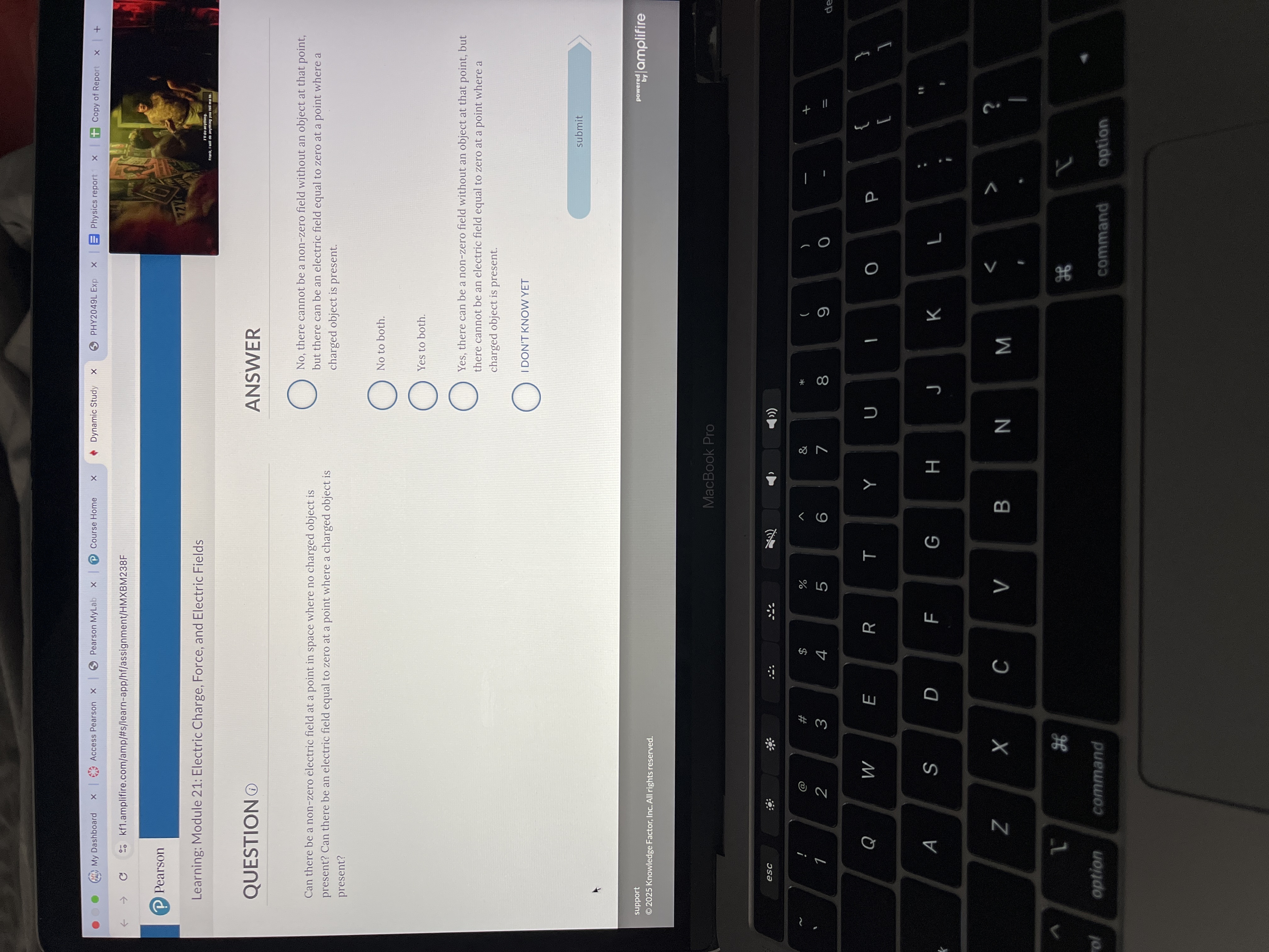 the question . . ) My Dashboard x |Access Pearson