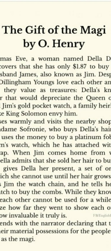 Simply The Gift of the Magi by O. Henry mas Eve,