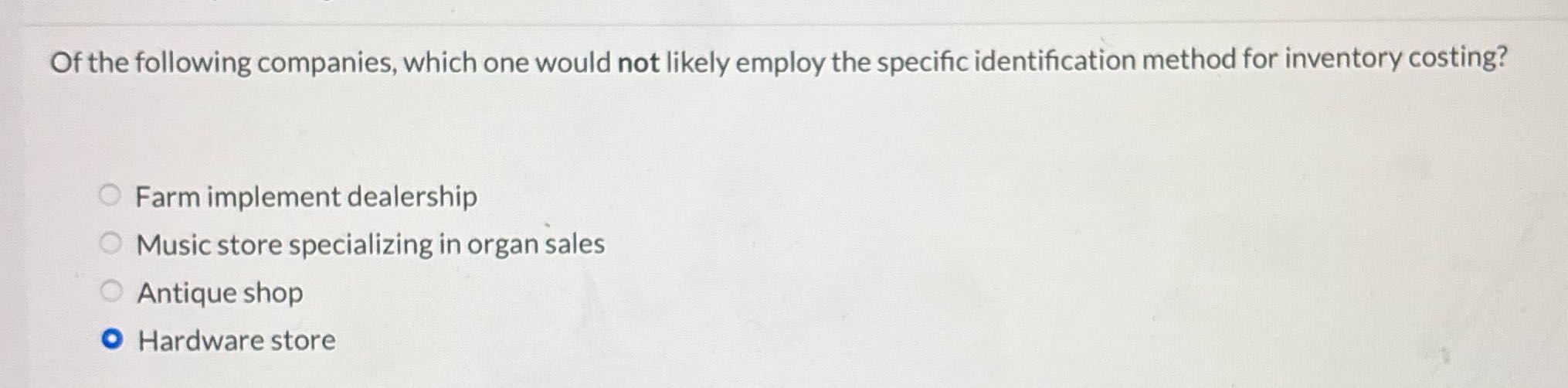 Is my answer incorrect ? Of the following