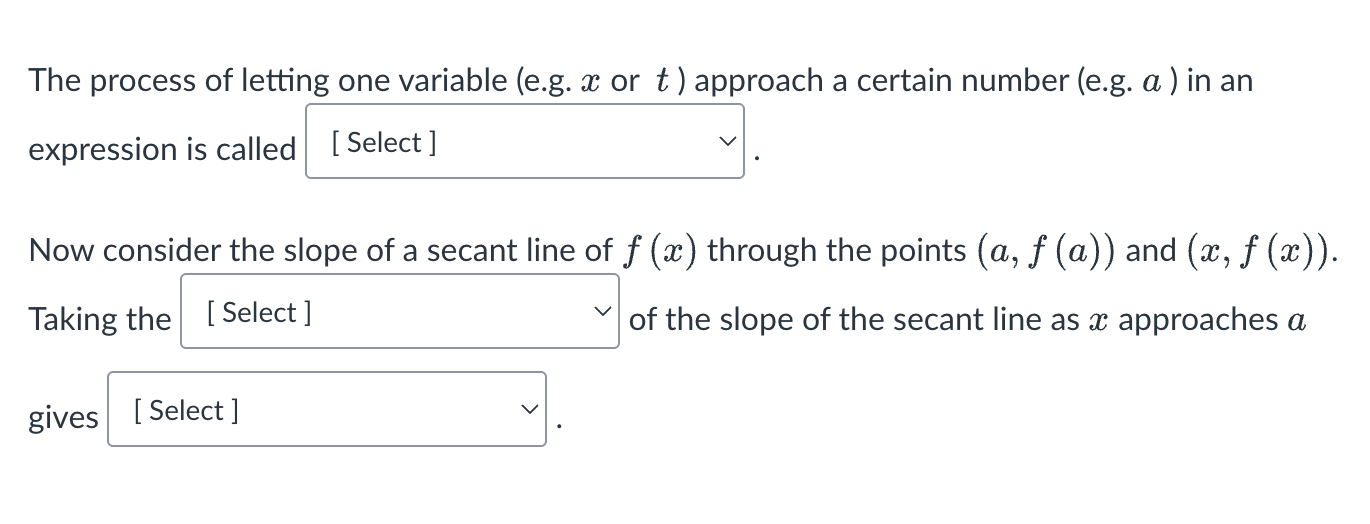 this The process of letting one variable (e.g. x