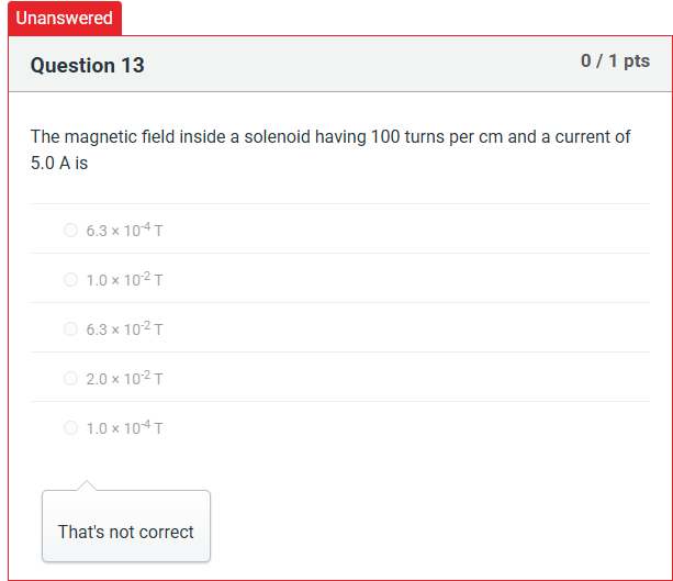 11 Unanswered Question 13 The magnetic field