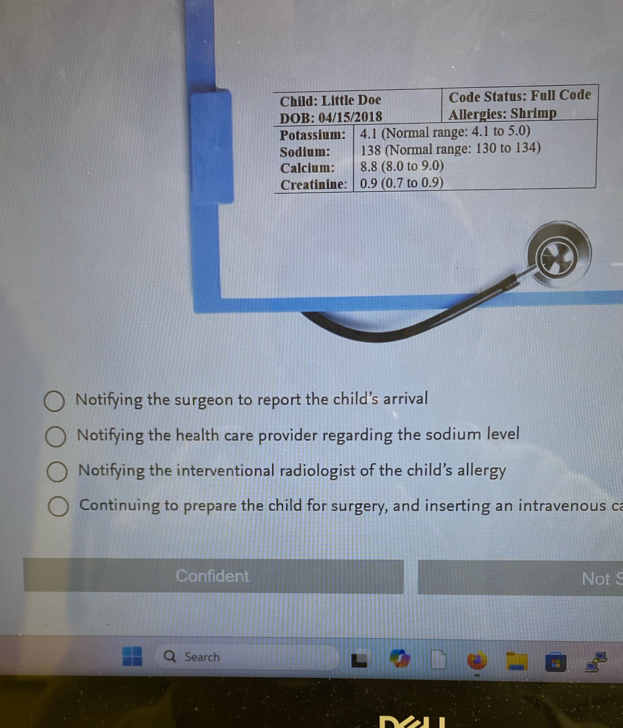 Best answer Child: Little Doe Code Status: Full