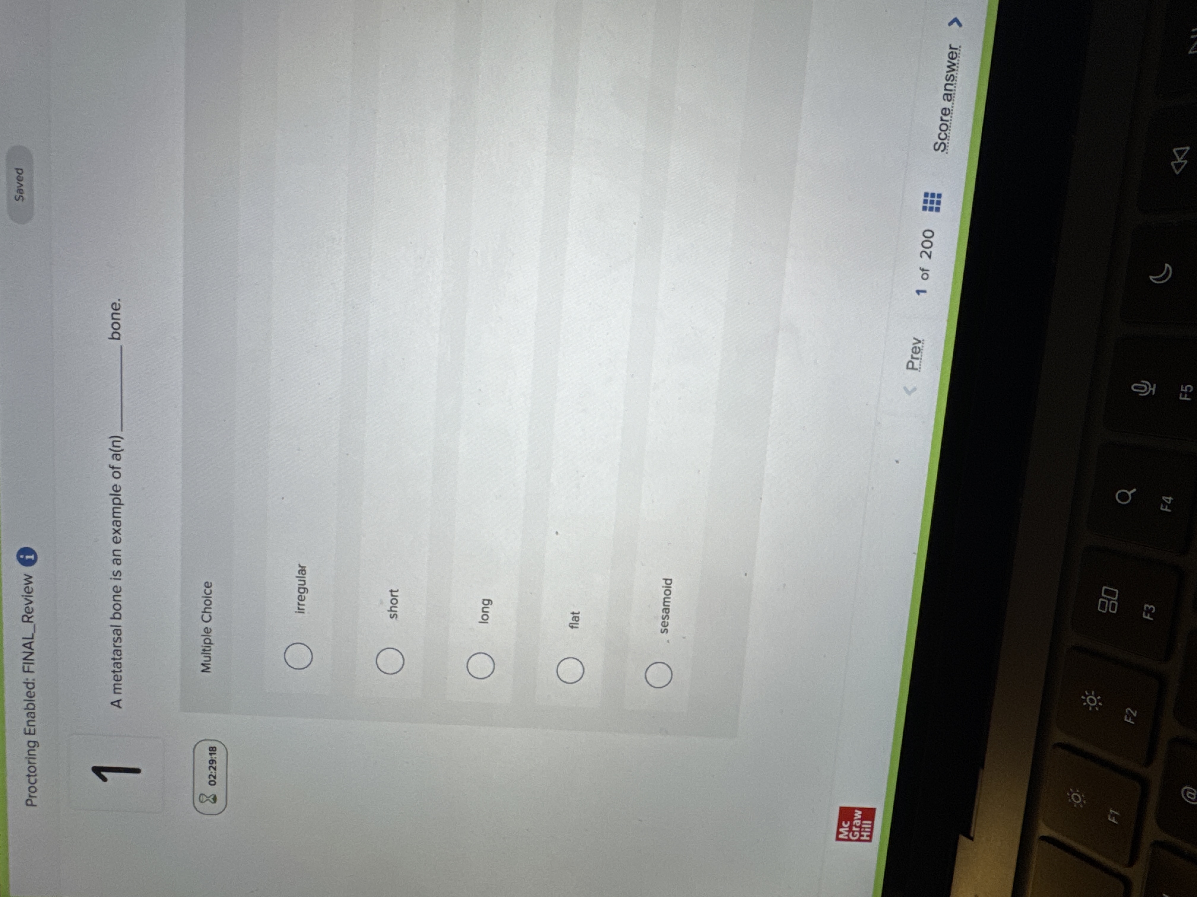 g Saved Proctoring Enabled: FINAL_Review i bone.