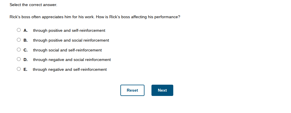 bruh Select the correct answer. Rick's boss often