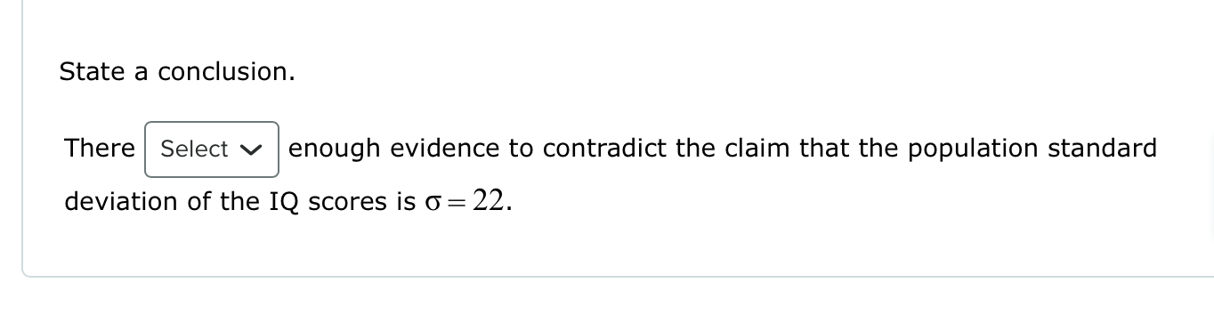 this is part 5 State a conclusion. There enough