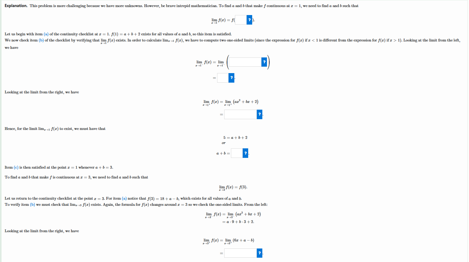 What are the solution? Explanation. This problem