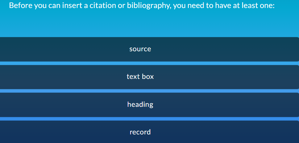 what is the correct answer Before you can insert