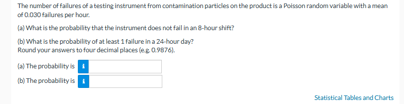 s The number of failures of a testing instrument