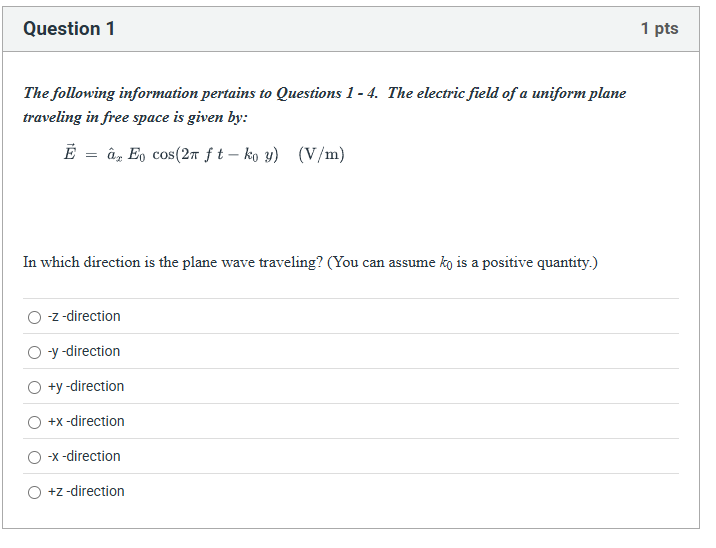 can you explain? Question 1 1 pts The following