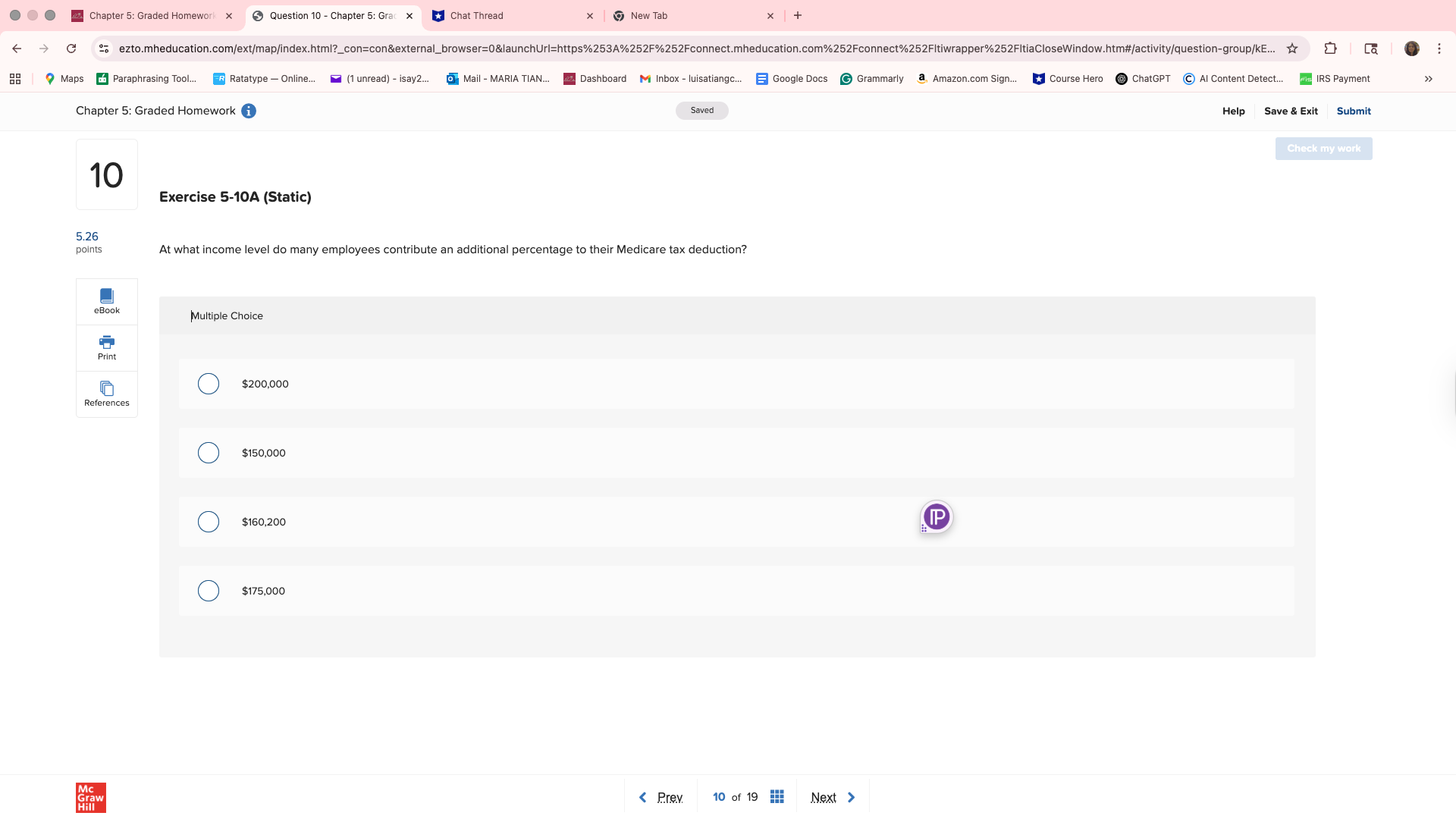 What is the answer to this? .. Chapter 5: Graded
