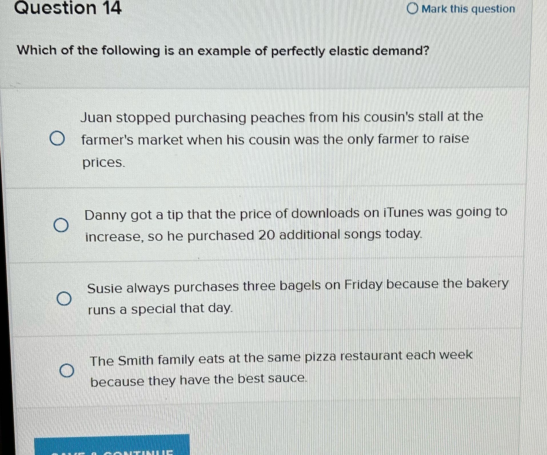 Question 14 Mark this question Which of the