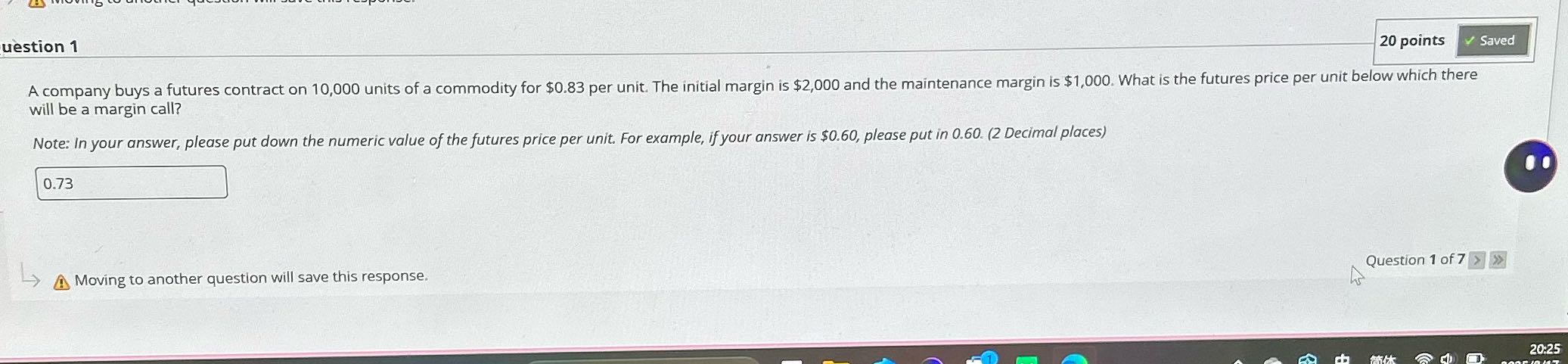 solve uestion 1 20 points Saved A company buys a