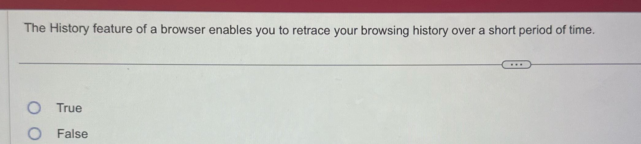 Just answer The History feature of a browser