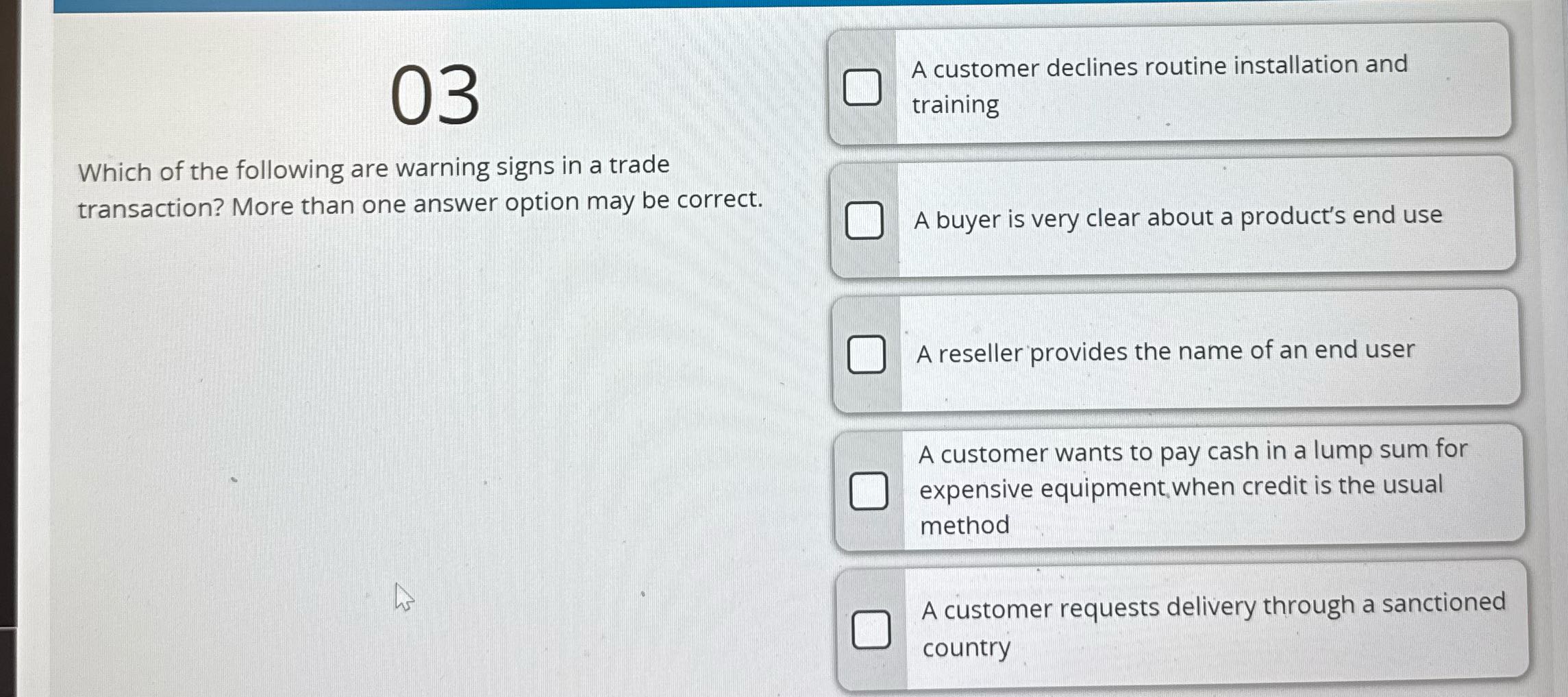 Solve 03 A customer declines routine installation