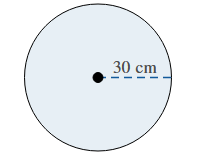 Find the circumference of a circle with a radius