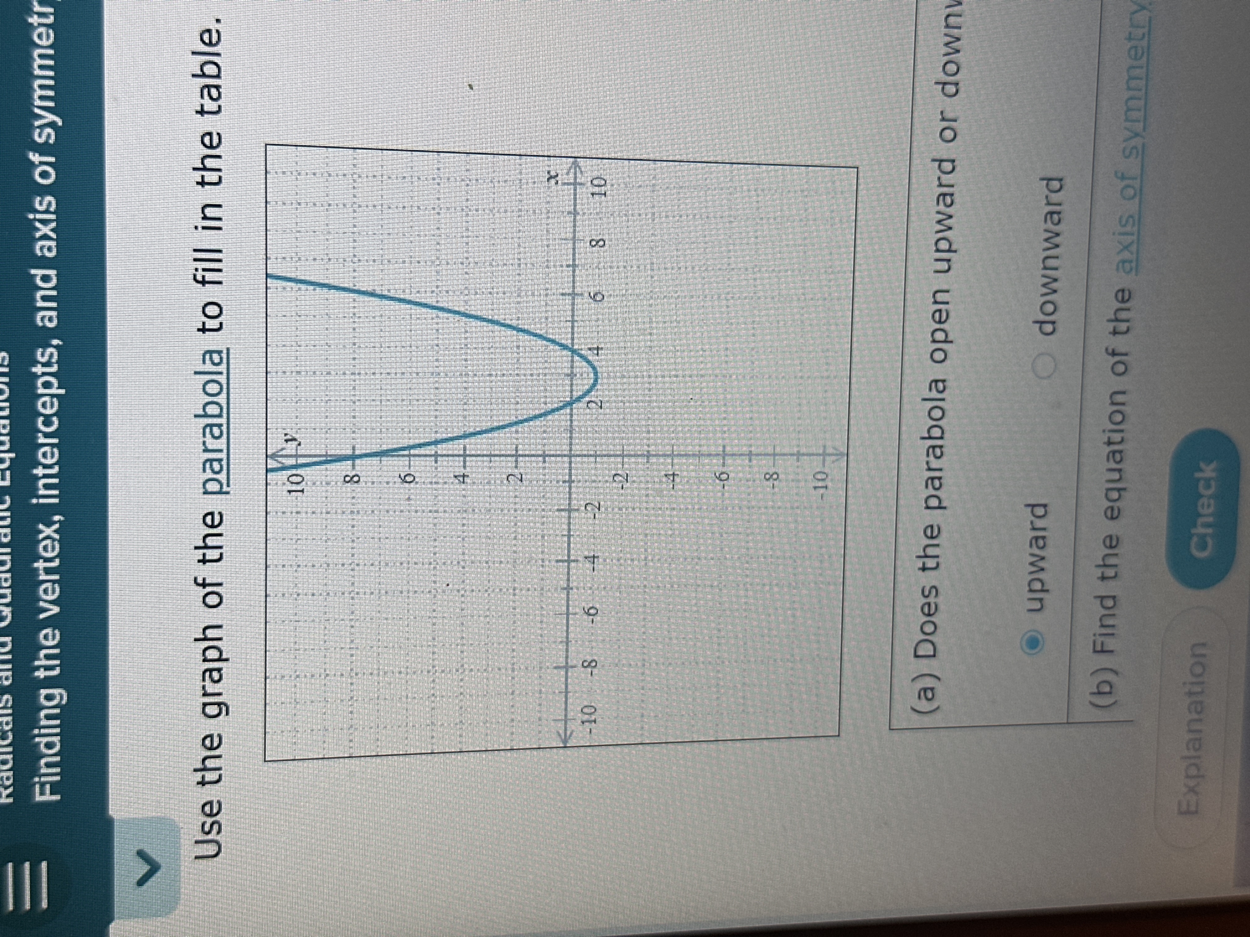 = Radicals did ur Finding the vertex, intercepts,