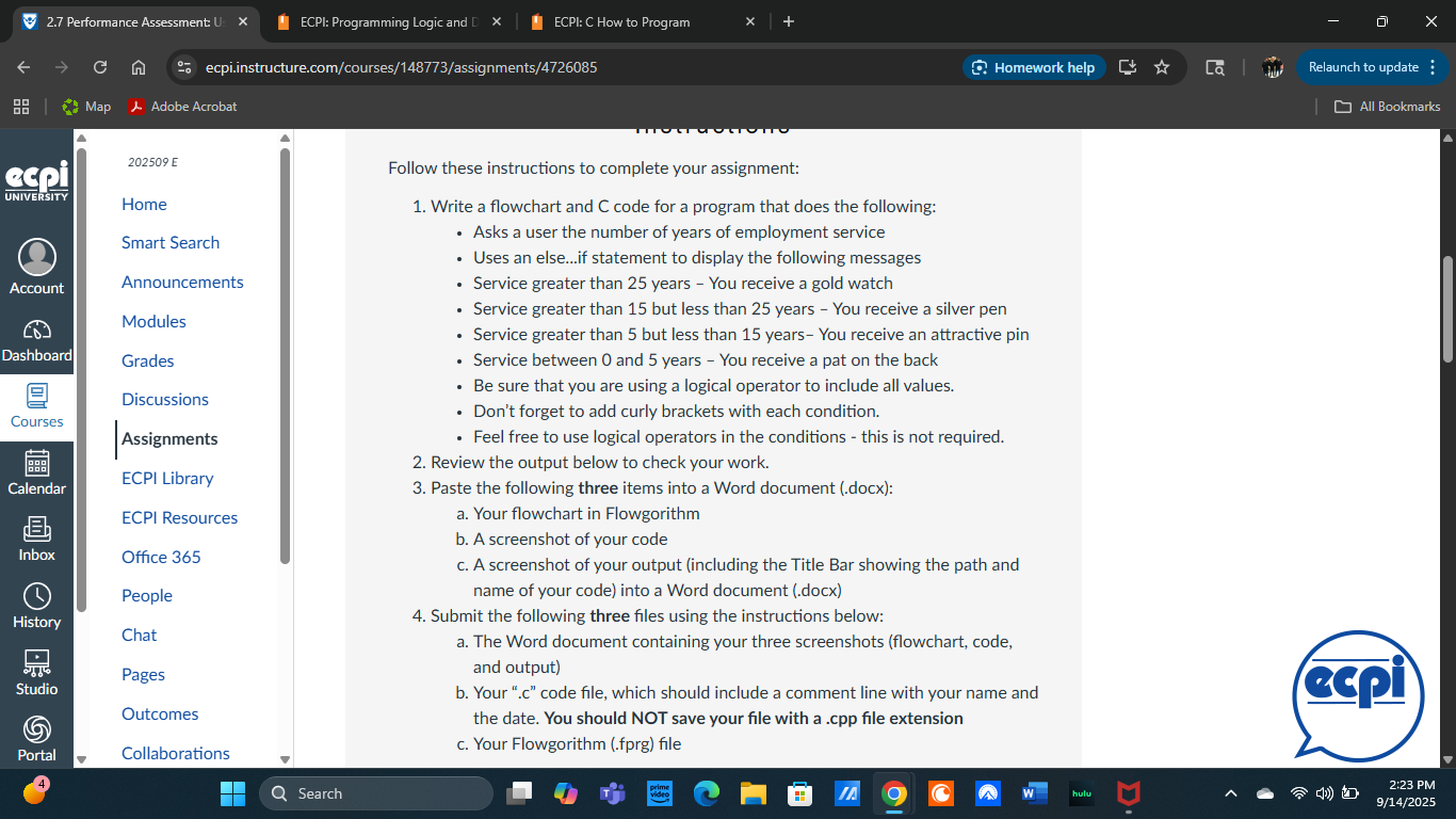how do i solve this 2.7 Performance Assessment: U