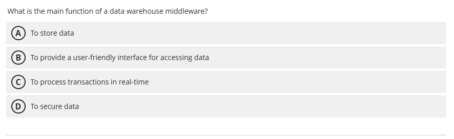 Solve What is the main function of a data