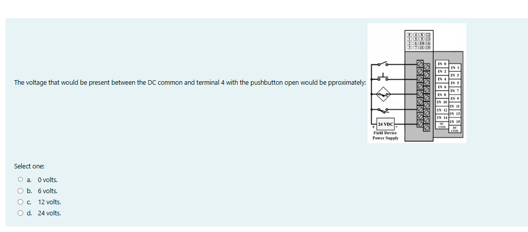 solve The voltage that would be present between