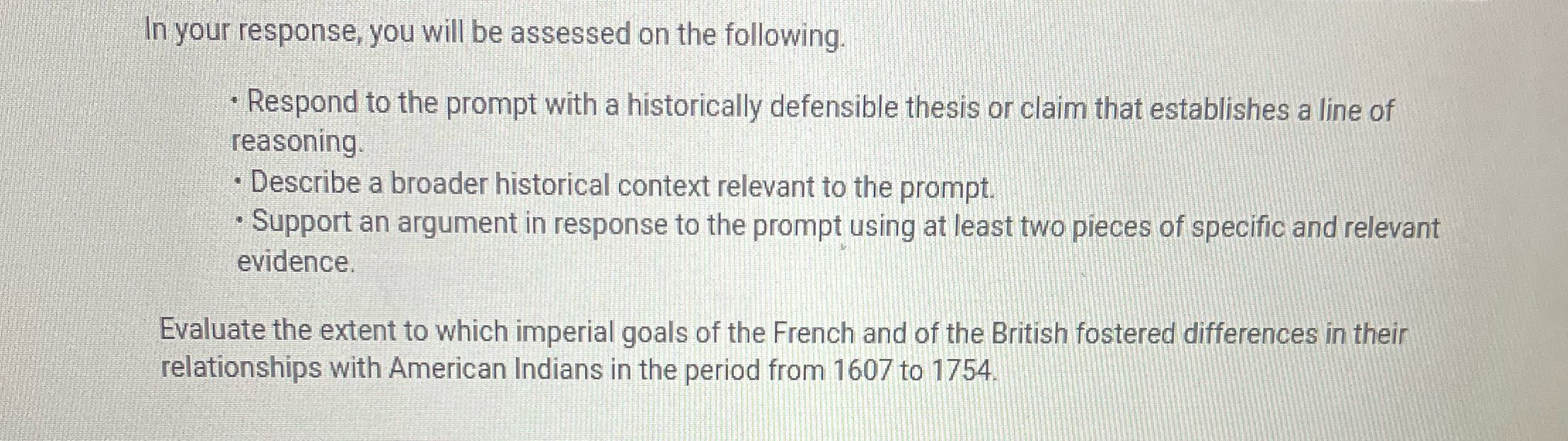 not to long In your response, you will be