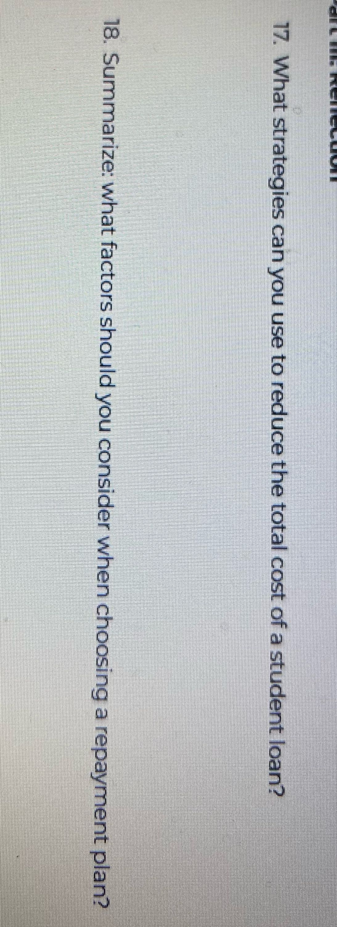 simple terms 17. What strategies can you use to