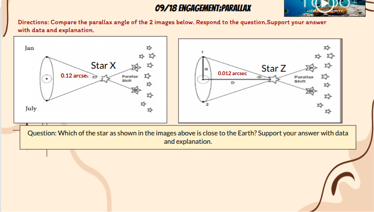 the question 09/18 ENGAGEMENT:PARALLAX isie=