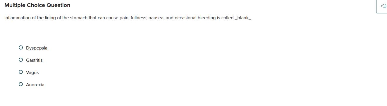 Multiple Choice Question Inflammation of the