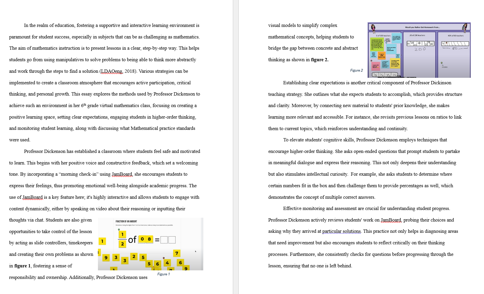 how can i include the 8 mathematical practice