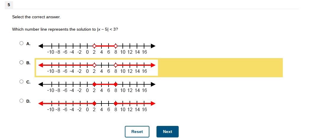 bruh 5 Select the correct answer. Which number