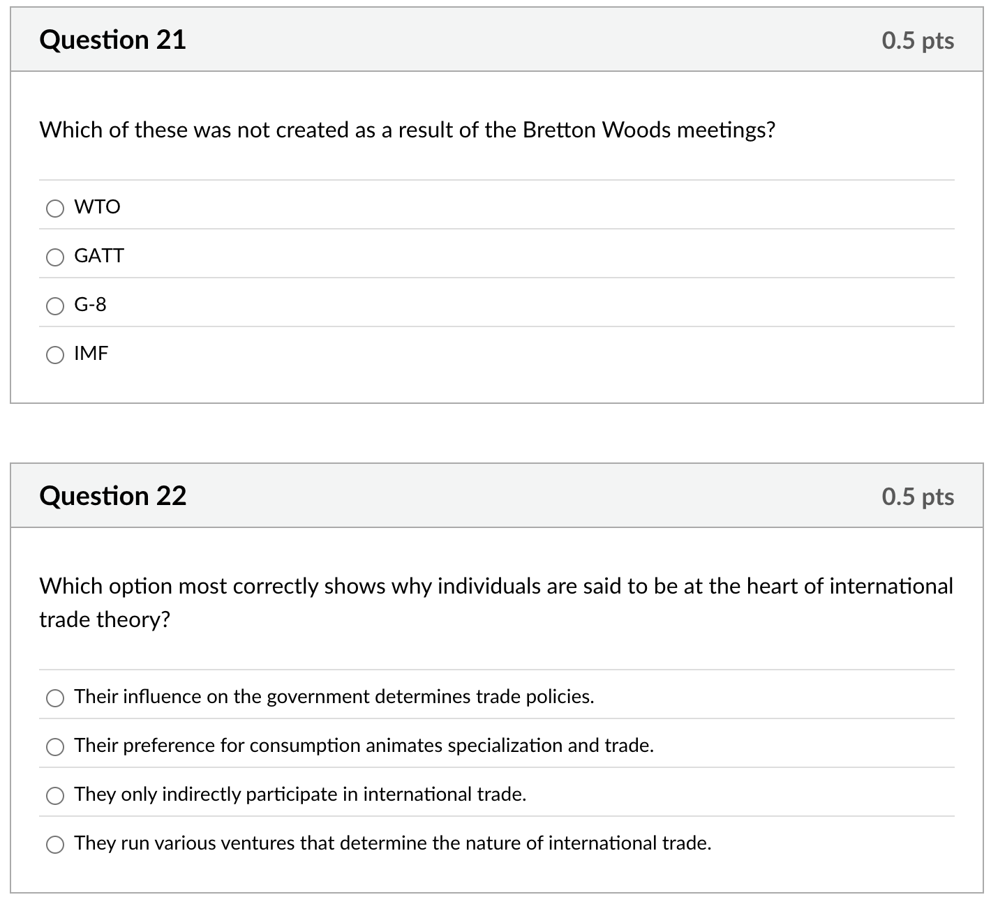 lmk Question 21 0.5 pts Which of these was not
