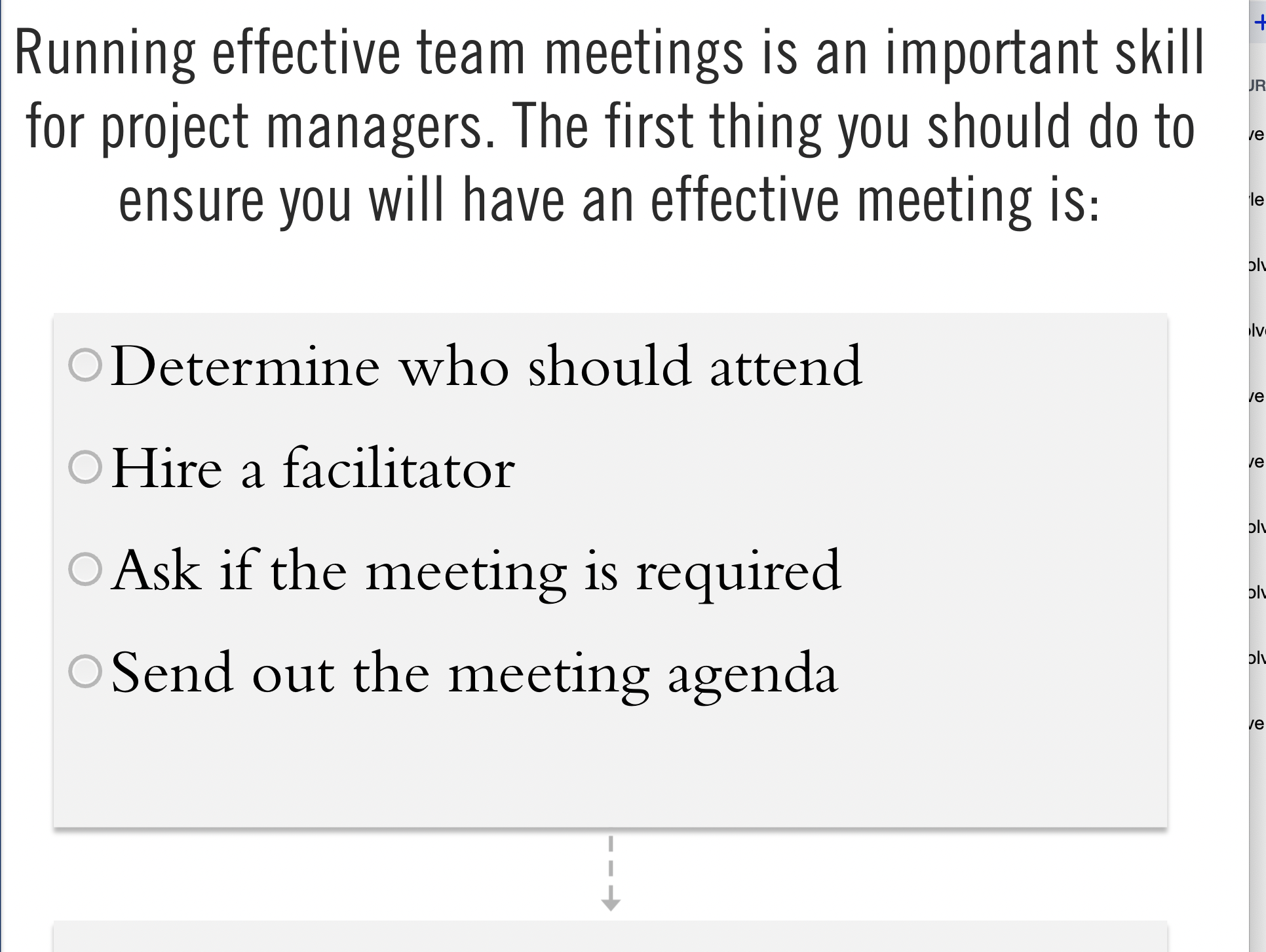 solve htis 12 Running effective team meetings is