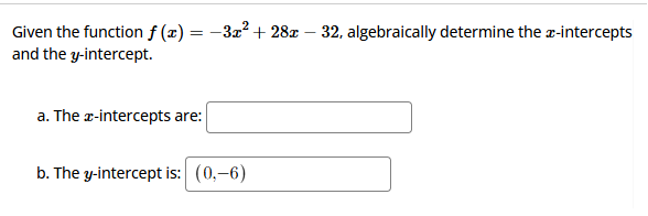 How to solve Given the function f (x) = -3x* +