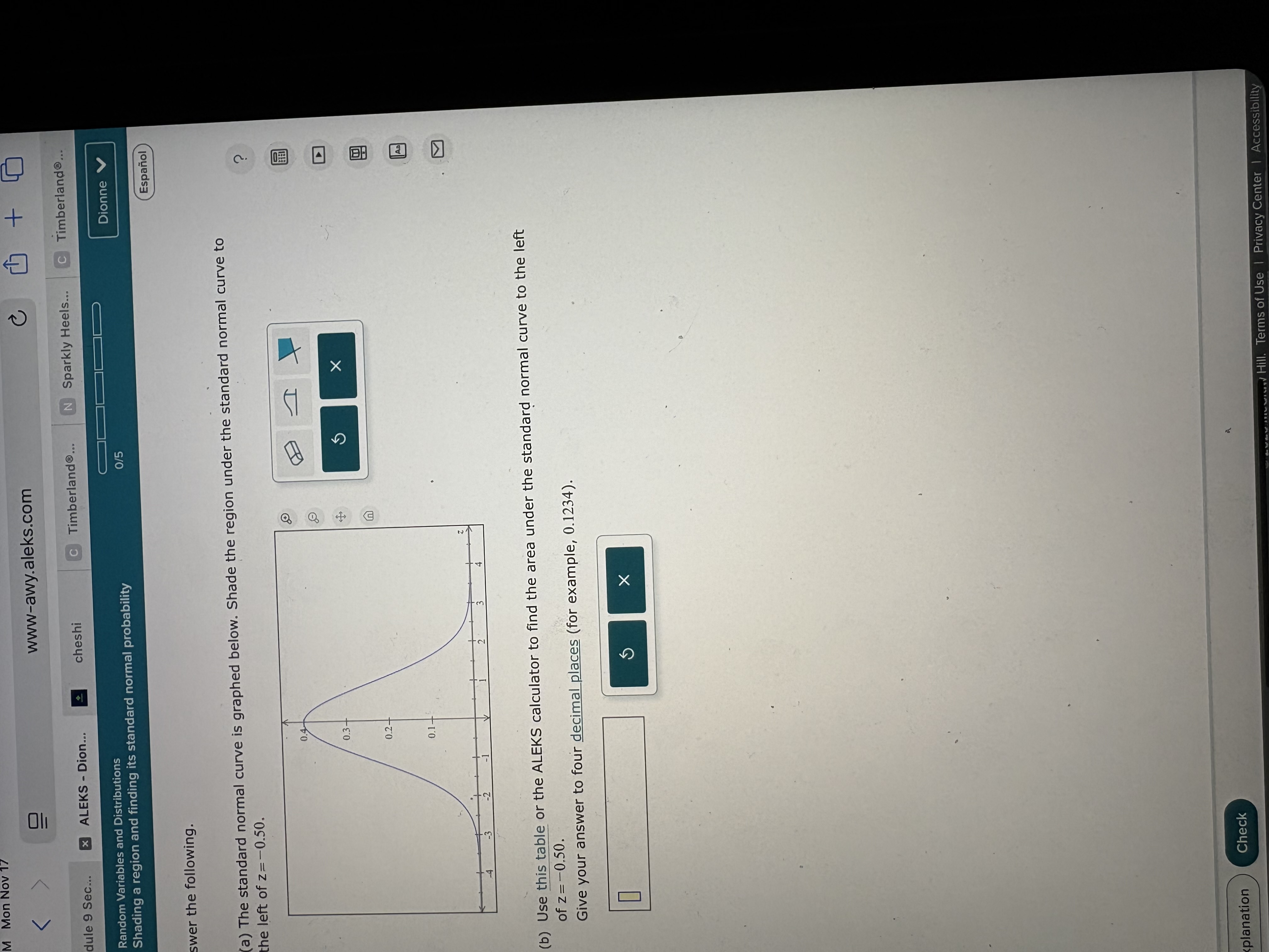 A Mon Nov 17 www-awy.aleks.com C + dule 9 Sec...