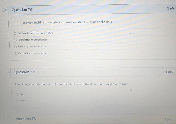 a D Question 76 1 pts may be positive or negative