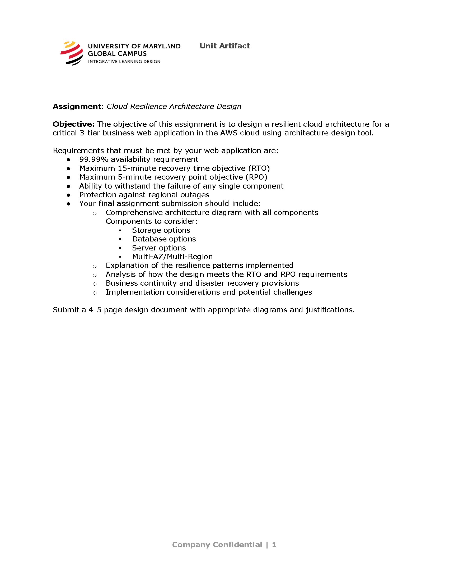 In this assignment, you will apply the