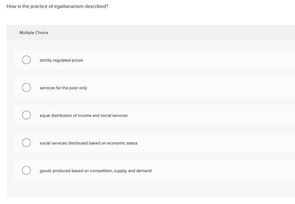 choose correct answer How is the practice of