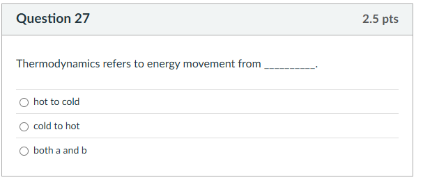 solve Thermodynamics refers to energy movement