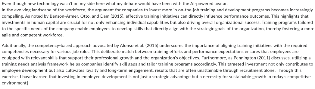 make a discussion post with this and include