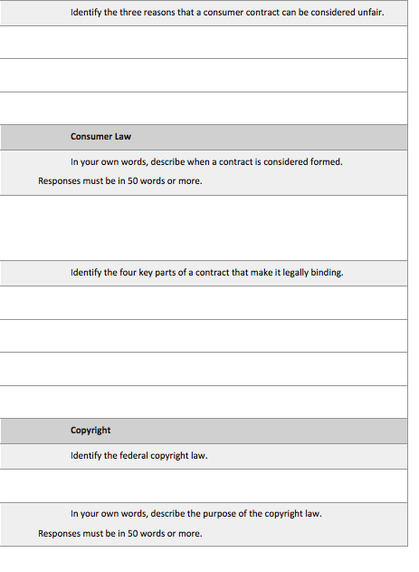 Fair Trading Identify at least two examples of