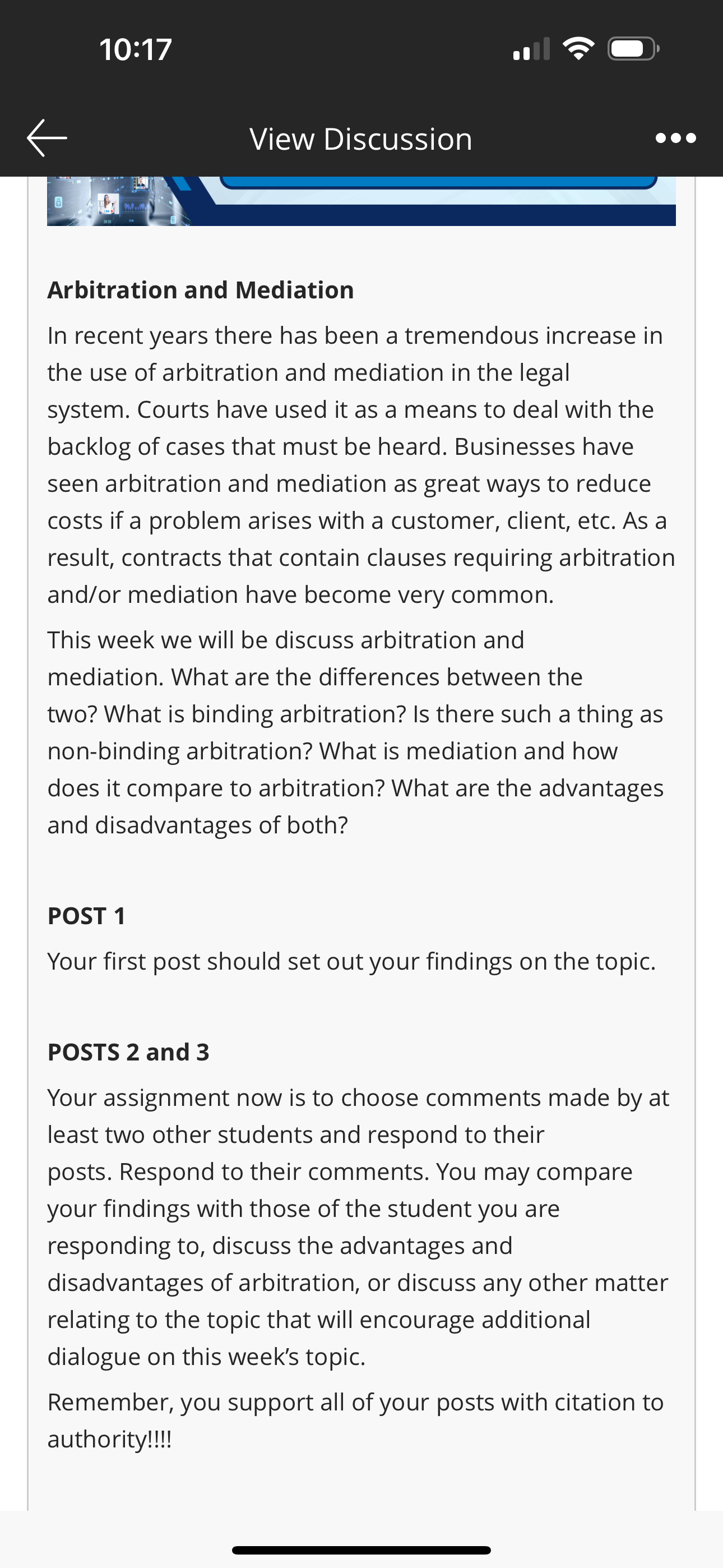 View Discussion Arbitration and Mediation In