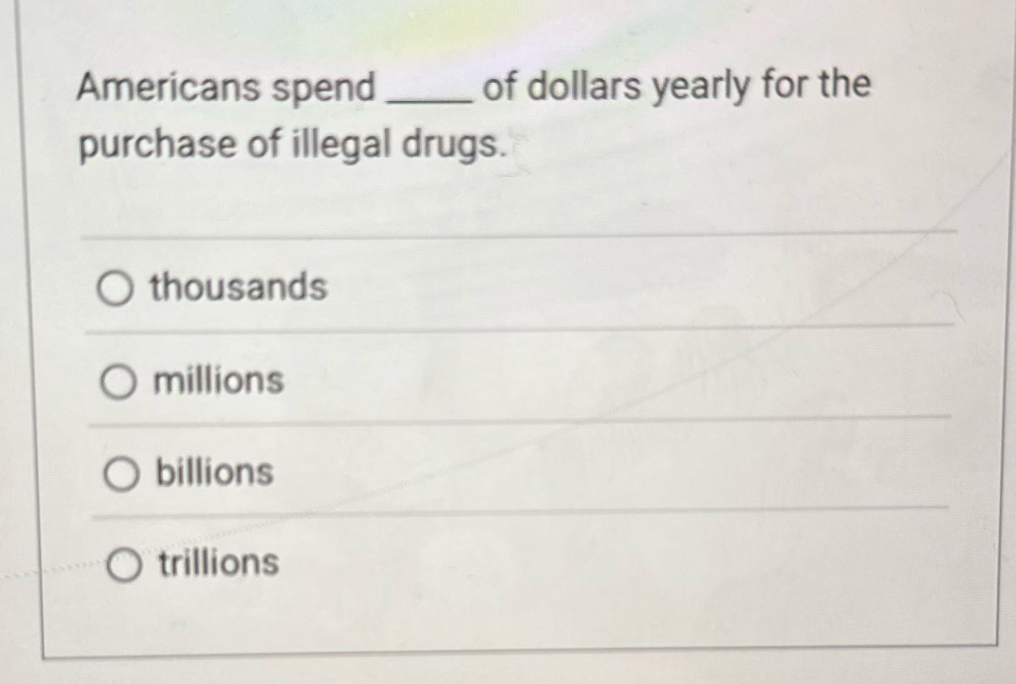 Cjus 400 Americans spend of dollars yearly for