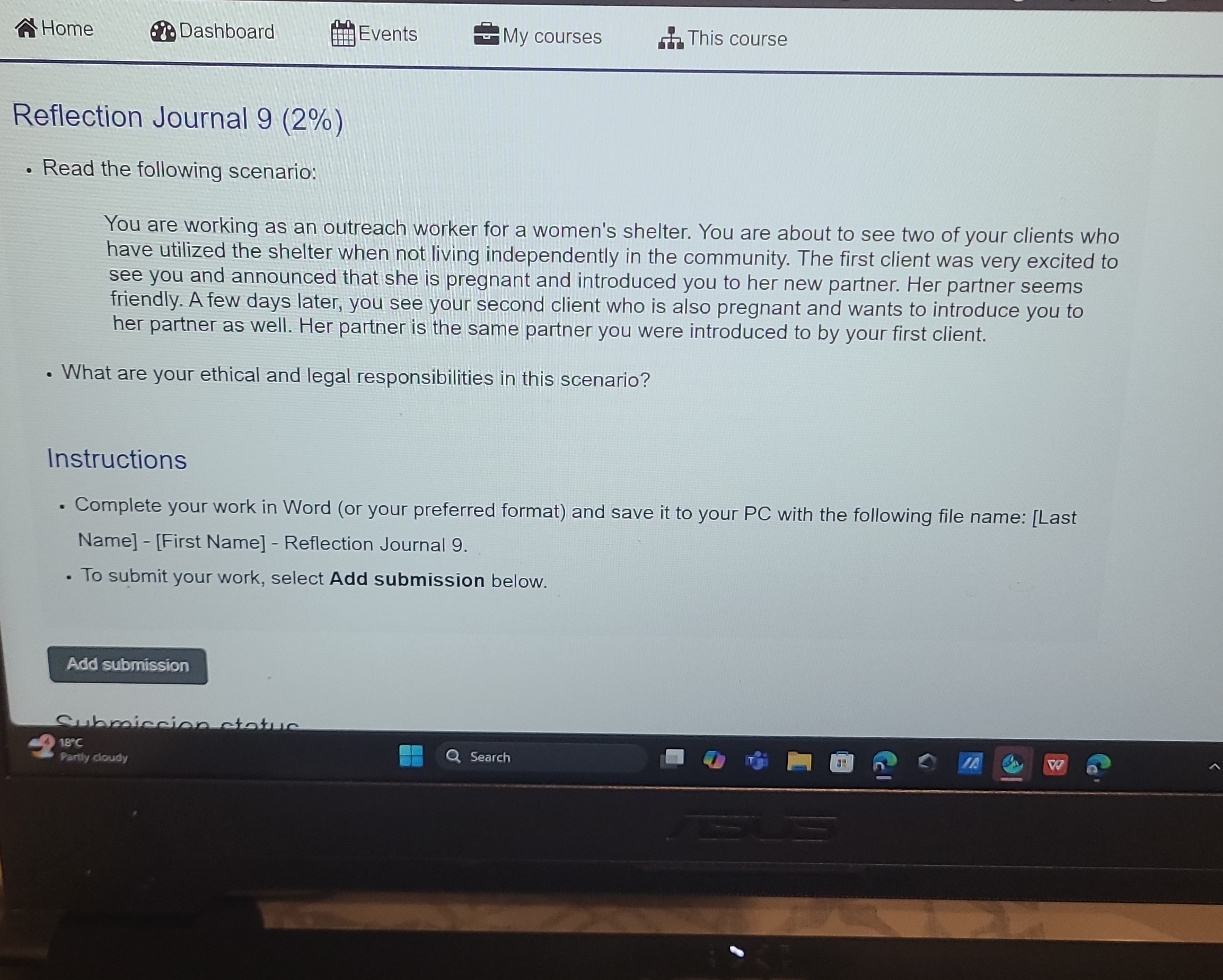 What are the ethical and the legal