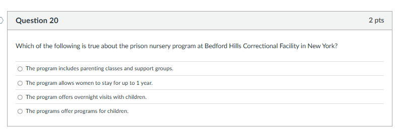 Regarding women and the criminal justice system,